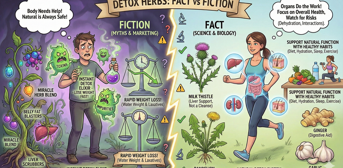 Detox Herbs Fact vs Fiction - Greenbiebooks