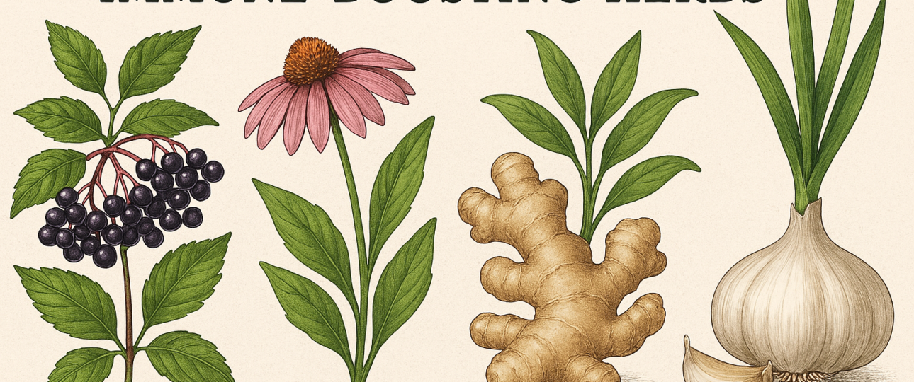 Elderberry, Echinacea, Ginger, and Garlic - Greenbiebooks